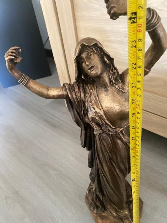 zwaar bronzen beeld, Brons, Beeld, 50 - 100 cm, Ophalen of Verzenden