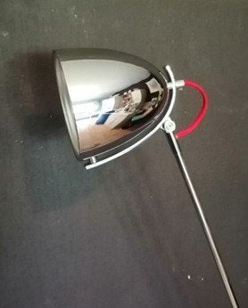 Aparte chroom vintage / design vloerlamp uit de jaren 80, Huis en Inrichting, Vintage, Zo goed als nieuw, Metaal, 150 tot 200 cm