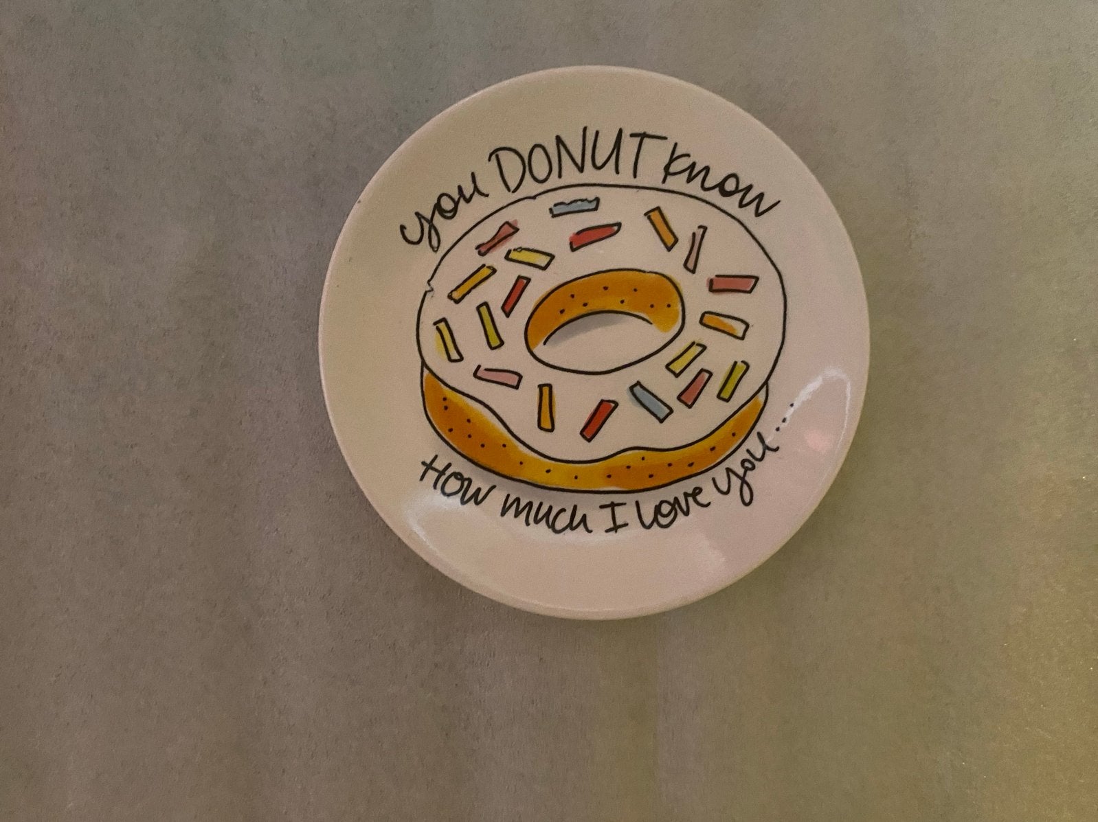 Blond Amsterdam schaaltje 'You Donut Know How Much I Love Yo, Keramiek, Nieuw, Ophalen of Verzenden, Schaal of Schalen
