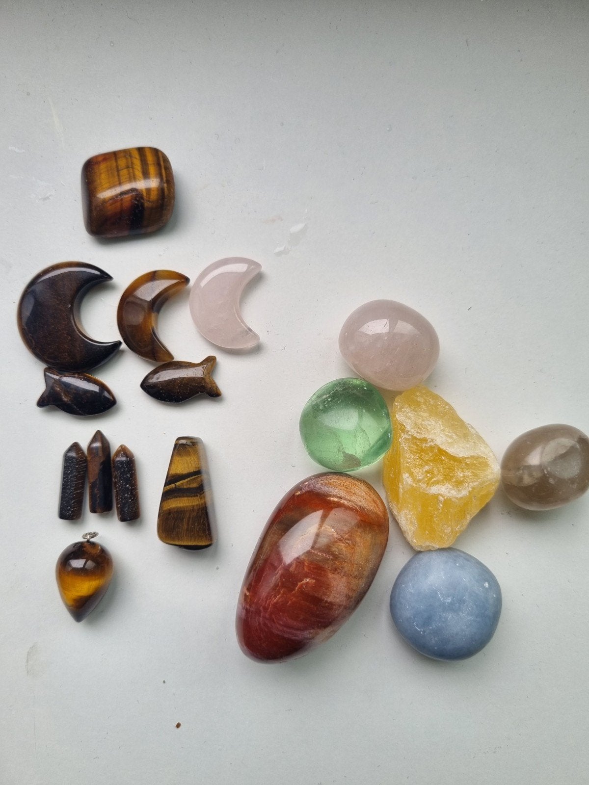 setje edelstenen en mineralen, Ophalen of Verzenden