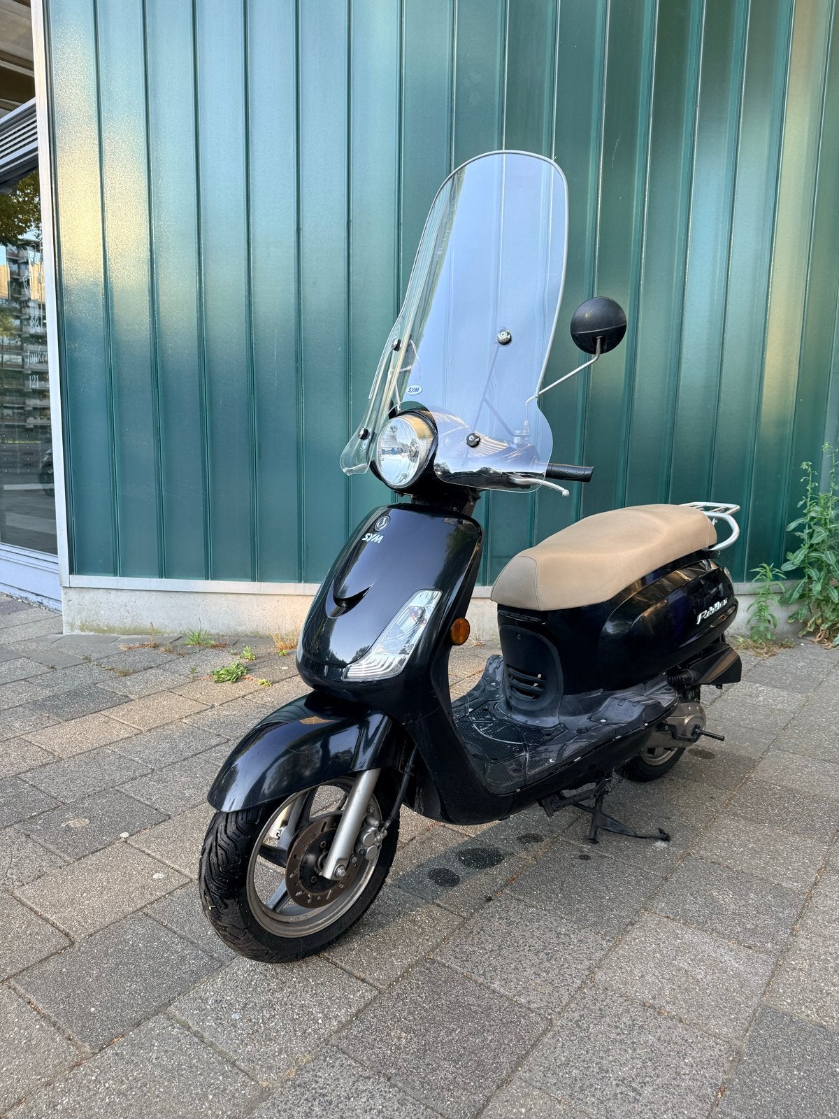 SYM Fiddle II Scooter - Zwart, Gebruikt, Fietsen en Brommers, Scooters | SYM, Ophalen, Gebruikt, Maximaal 45 km/u, Benzine