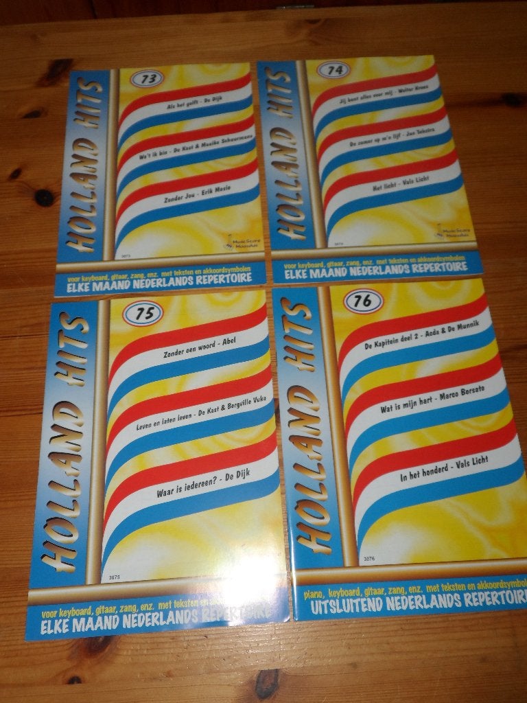 Holland Hits – 74 / 75 / 76 / 77 / 78 / 79 Nieuw!, Muziek en Instrumenten, Bladmuziek, Nieuw, Ophalen of Verzenden, Keyboard, Artiest of Componist