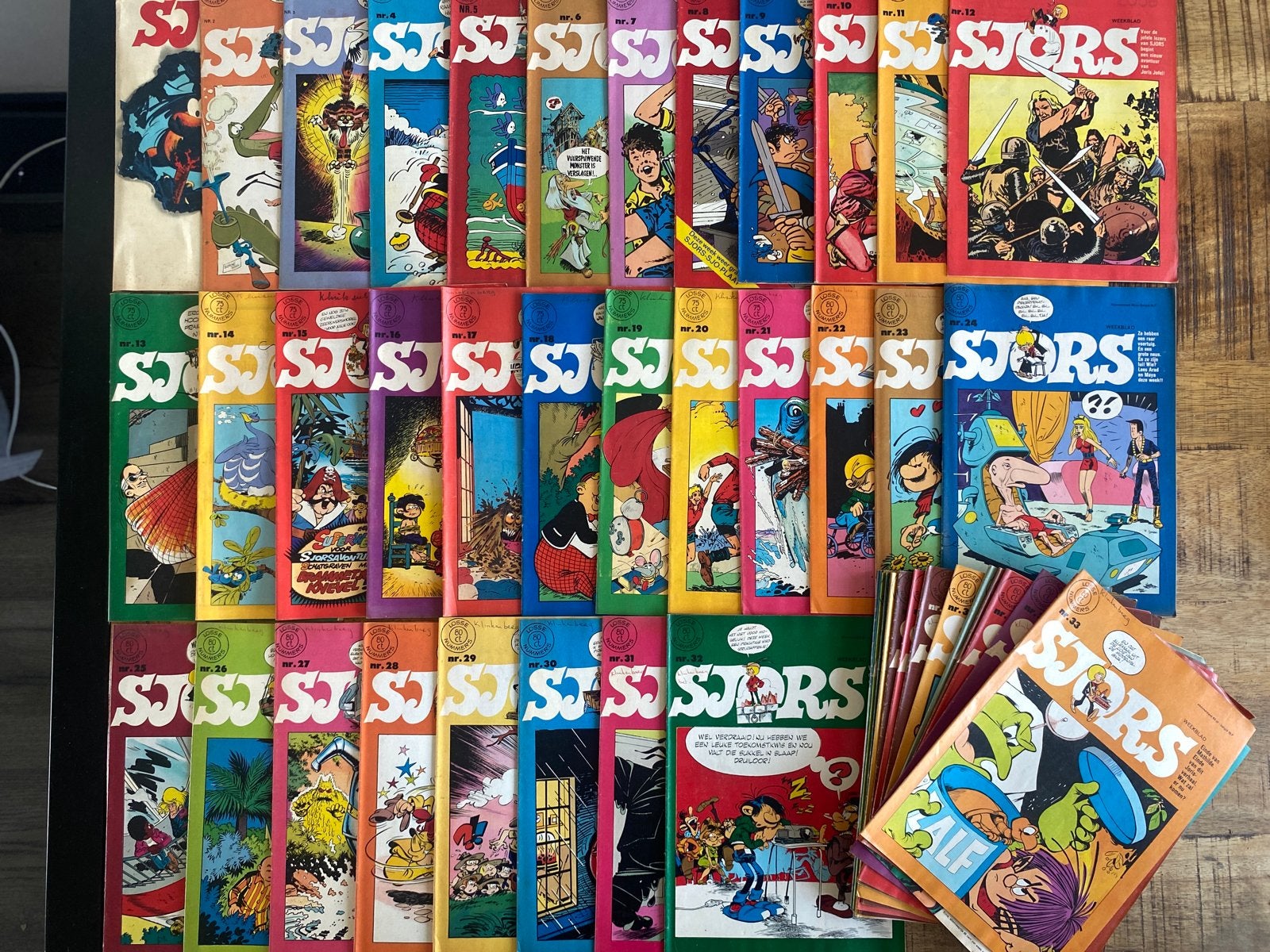 Sjors stripboeken collectie  complete jaargang 1973, Boeken, Meerdere stripboeken, Ophalen of Verzenden, Gelezen