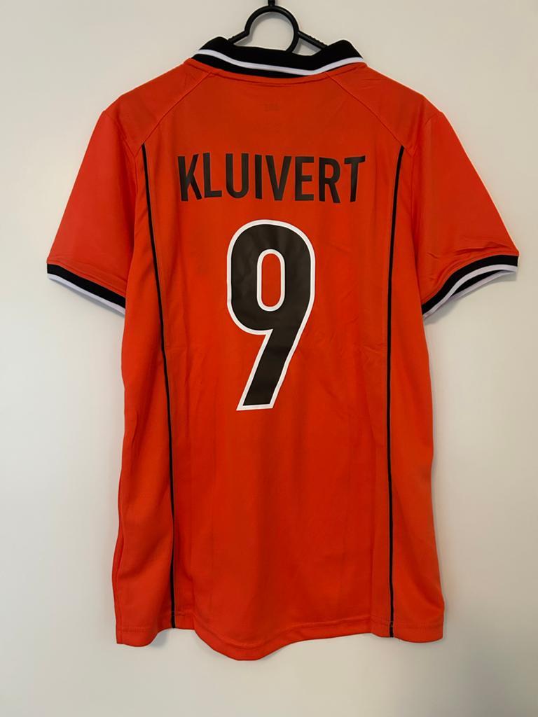 Nederlands Elftal Thuisshirt 1998 Kluivert #9 Maat M, Sport en Fitness, Voetbal, Maat M, Ophalen of Verzenden, Zo goed als nieuw