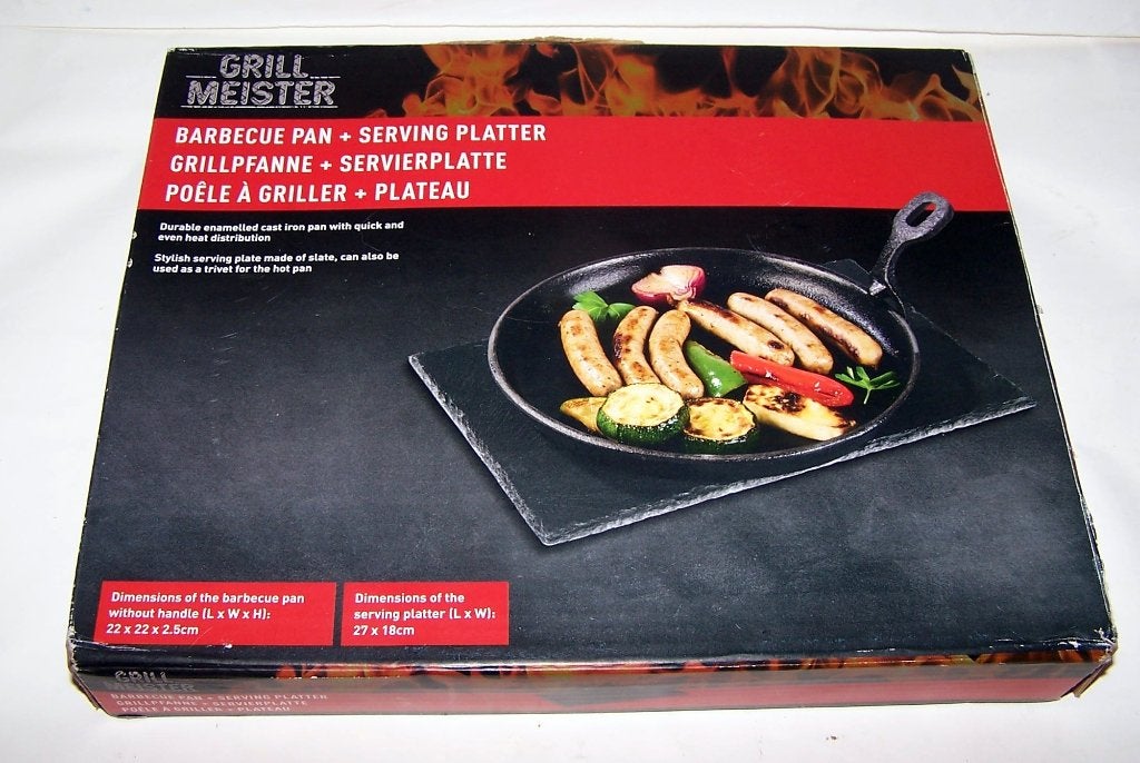 Grill Meister Barbecue Pan + Serveerplaat - Nieuw., Tuin en Terras, Houtskoolbarbecues, Ophalen of Verzenden, Nieuw, Grill Meister