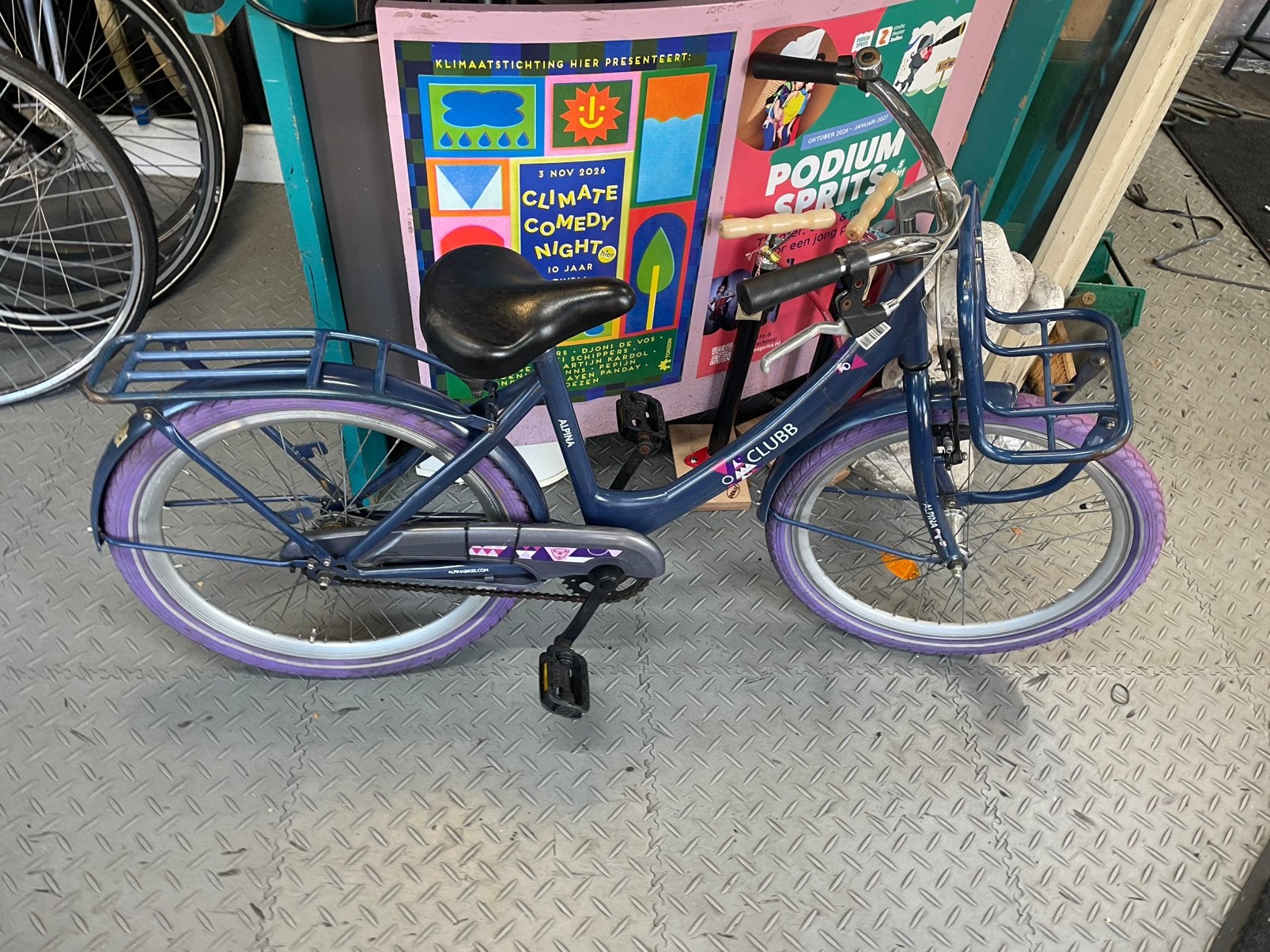 Kinderfiets alpina club city Transporter 22 inch fietsje, Fietsen en Brommers, Ophalen of Verzenden, Gebruikt, 22 inch