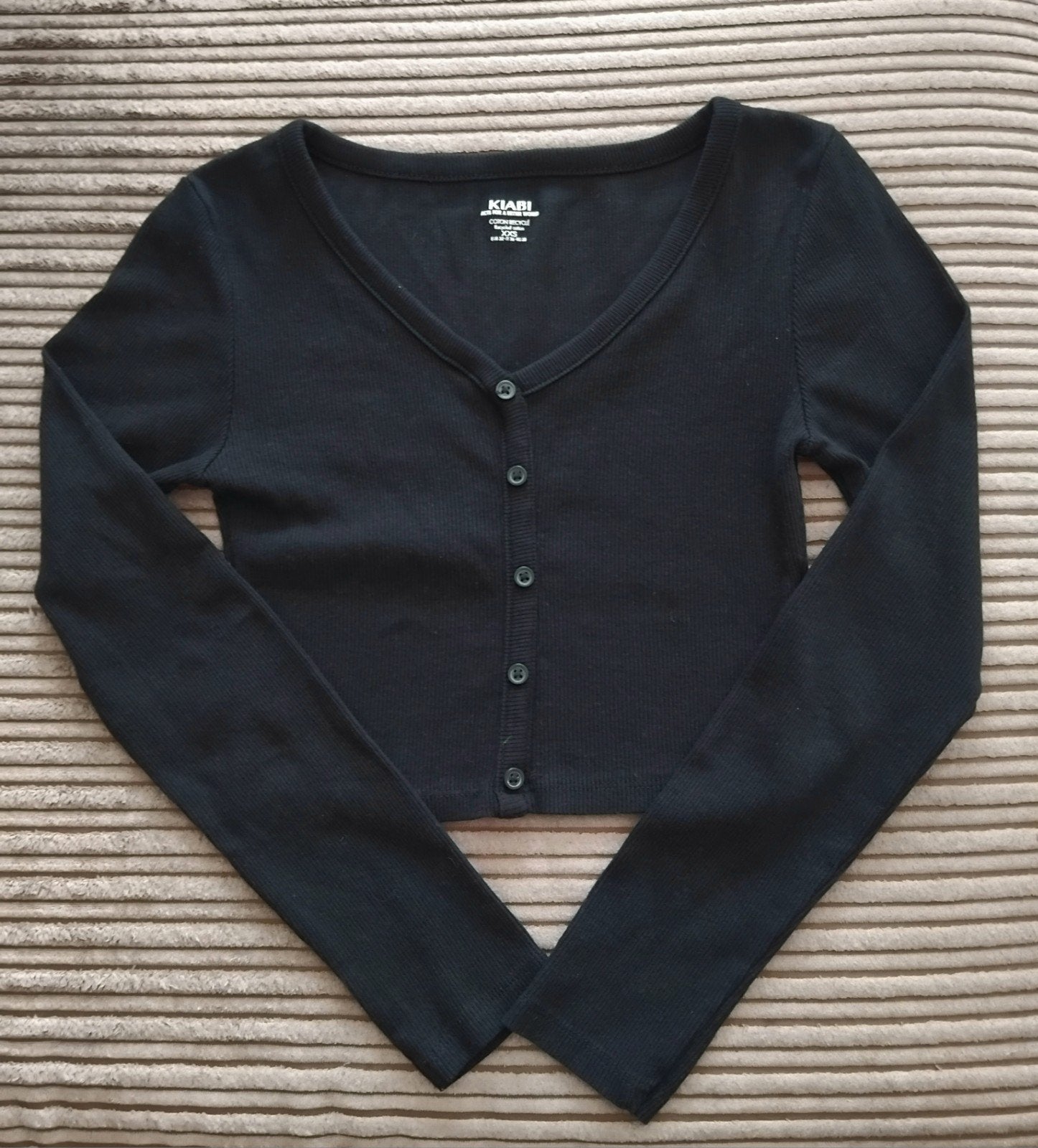 🖤 y2k / grunge 🖤 Zwart geknoopt Vestje 🖤 Kiabi xxs =32/34, Kleding | Dames, Verzenden, Zwart, Zo goed als nieuw, Kiabi