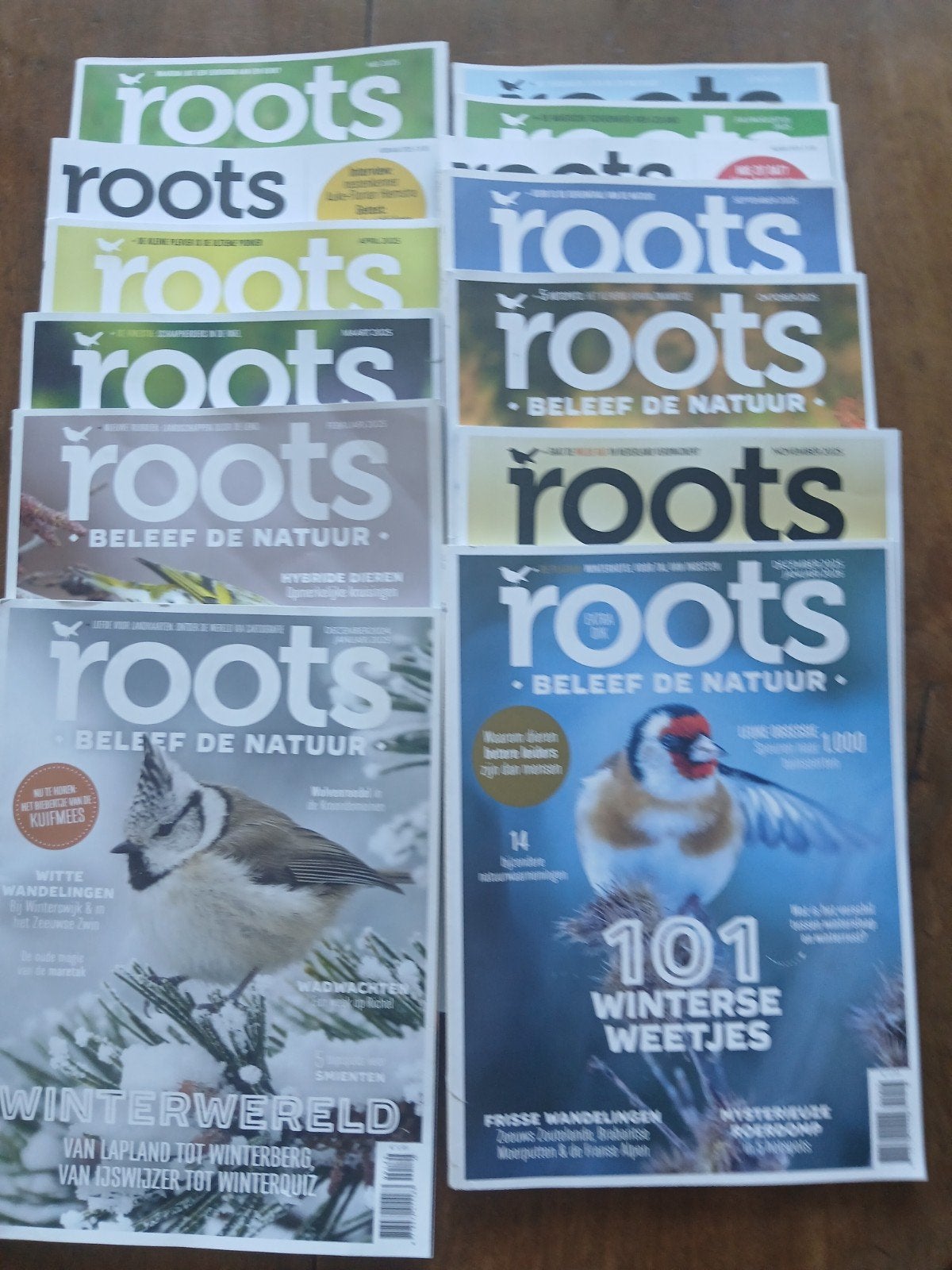 WD015 Roots tijdschriften jaargang 2025 - 13 stuks, Boeken, Tijdschriften en Kranten, Ophalen of Verzenden, Gelezen, Wetenschap en Natuur