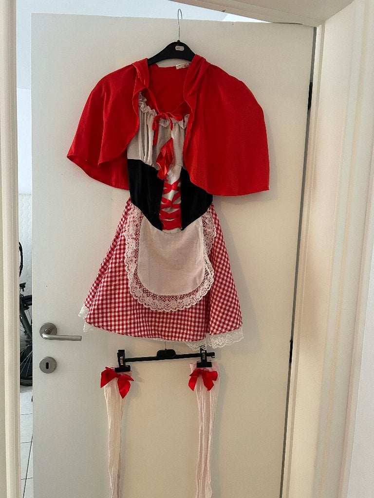 Verkleed kleding - roodkapje, Ophalen, Gedragen, Maat 36 (S), Carnaval