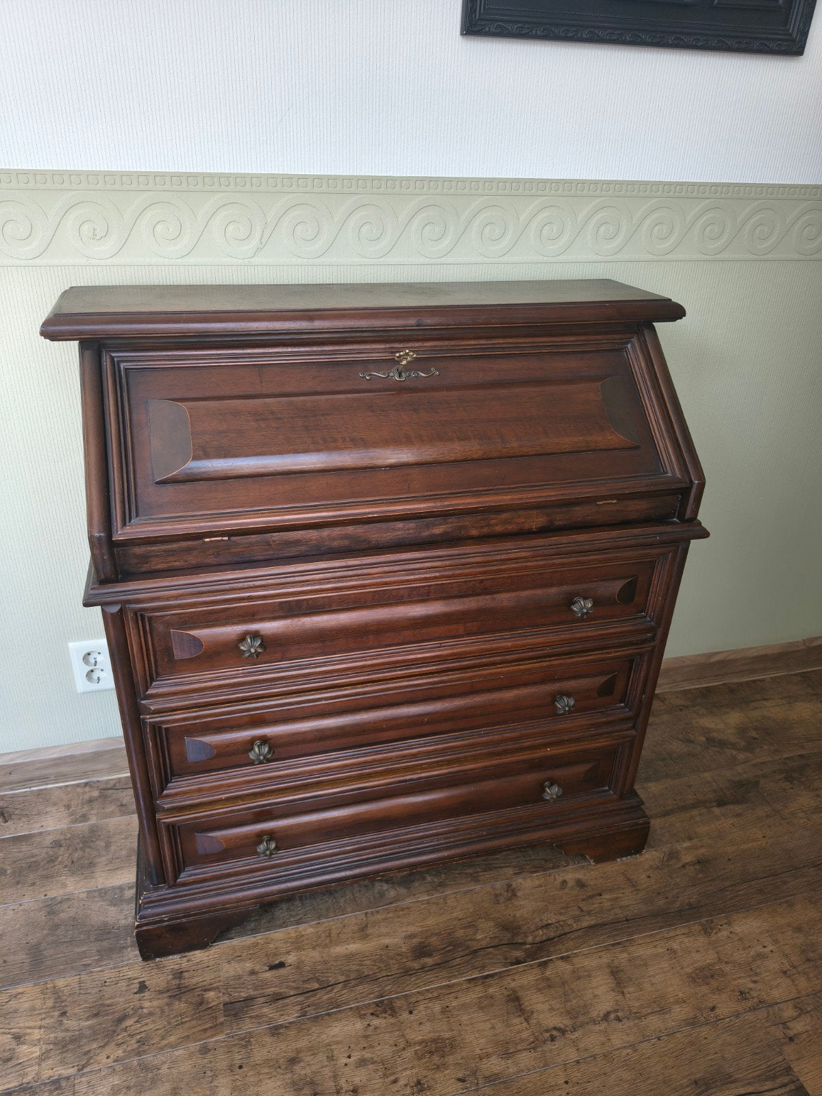 Secretaire kersenhout, Ophalen, Gebruikt