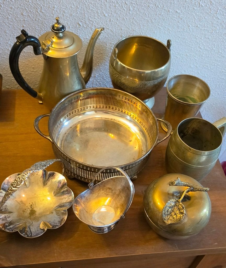 Mooi Partij vintage verzilverde spullen - Divers verzilver, Ophalen of Verzenden