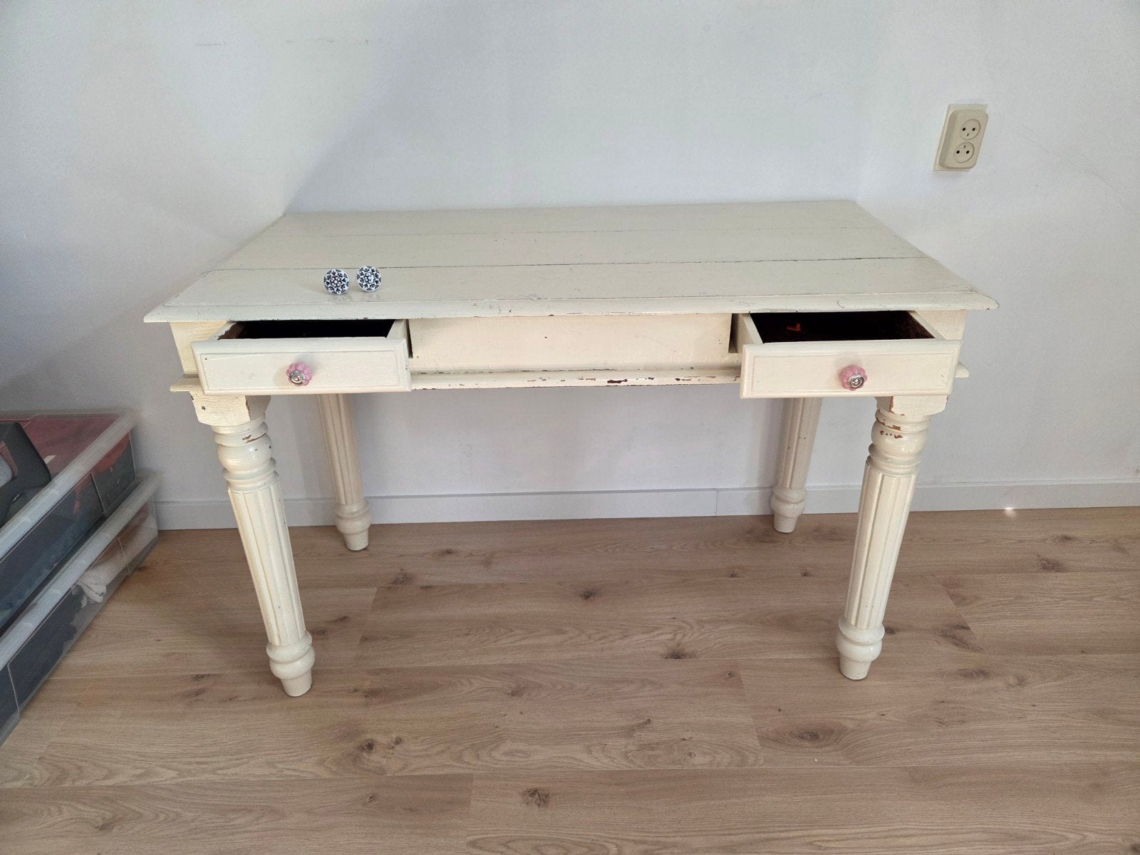 Vintage bureau, Huis en Inrichting, Ophalen, Overige typen, Gebruikt, 120 cm