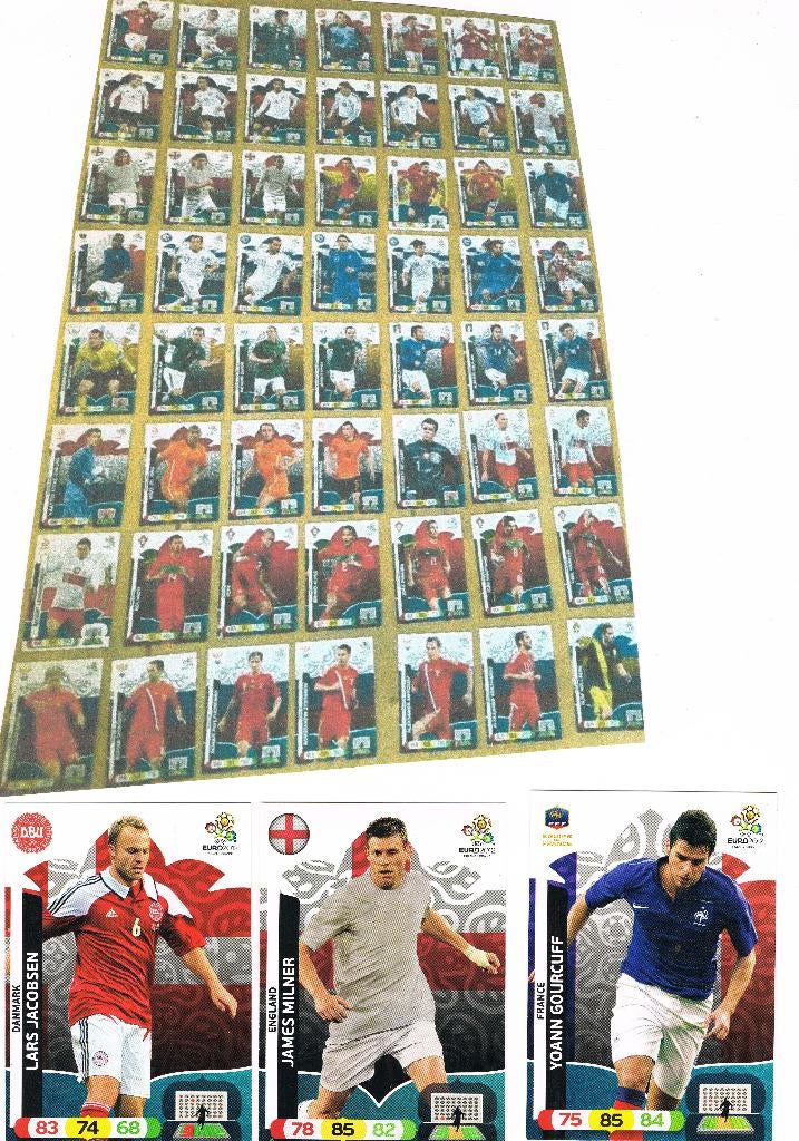 EURO 2012 - 74 PANINI KAARTJES, Verzamelen, Sportartikelen en Voetbal, Ophalen of Verzenden, Buitenlandse clubs, Poster, Plaatje of Sticker