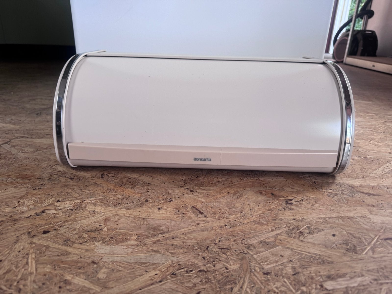 Vintage Brabantia Broodtrommel - Crème, Beige, Gebruikt, Ophalen of Verzenden, Metaal