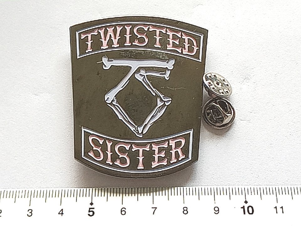Twisted Sister leuke  nieuwe shaped pin badge speld n7, Verzenden, Nieuw, Overige typen