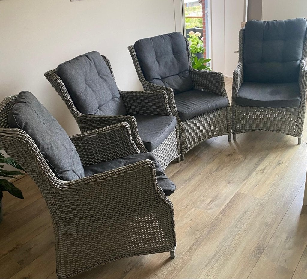 Tuin fauteuils, Tuin en Terras, Tuinsets en Loungesets, Ophalen, 4 zitplaatsen, Gebruikt, Wicker
