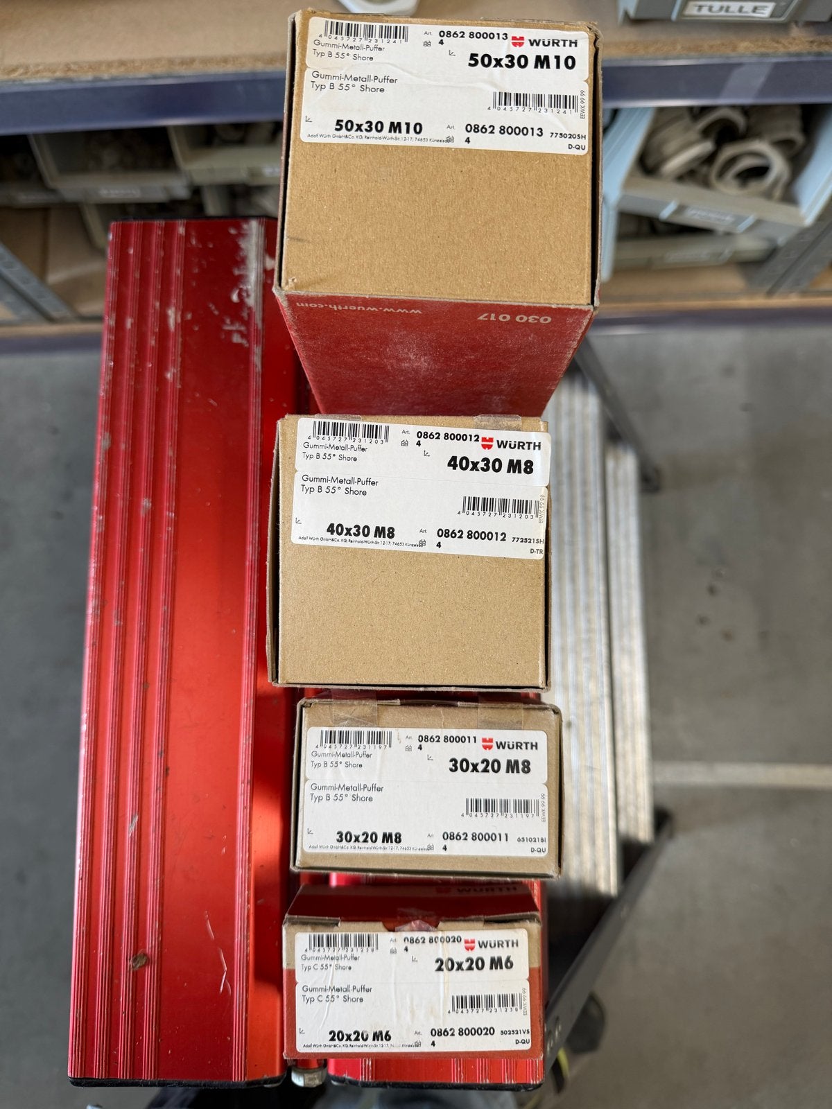 Wurth Rubber-Metal Buffers (Diverse Maten), Ophalen of Verzenden, Nieuw, Minder dan 50 mm, Overige typen