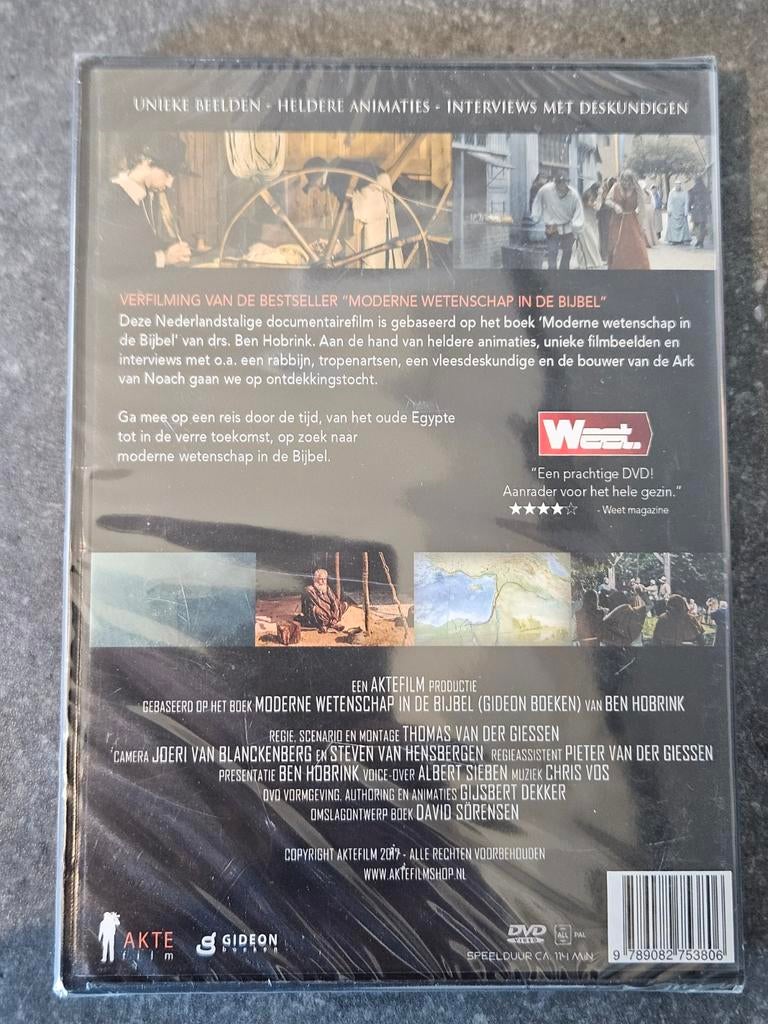 DVD Moderne wetenschap in de bijbel NIEUW gesealed, Alle leeftijden, Ophalen of Verzenden, Nieuw in verpakking, Wetenschap of Techniek