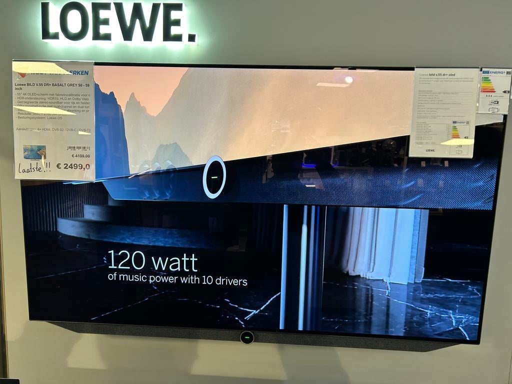Loewe Bild V.55 OLED TV - Prachtige beeldkwaliteit!, Audio, Tv en Foto, Televisies, Ophalen, Gebruikt, 100 cm of meer, 100 Hz