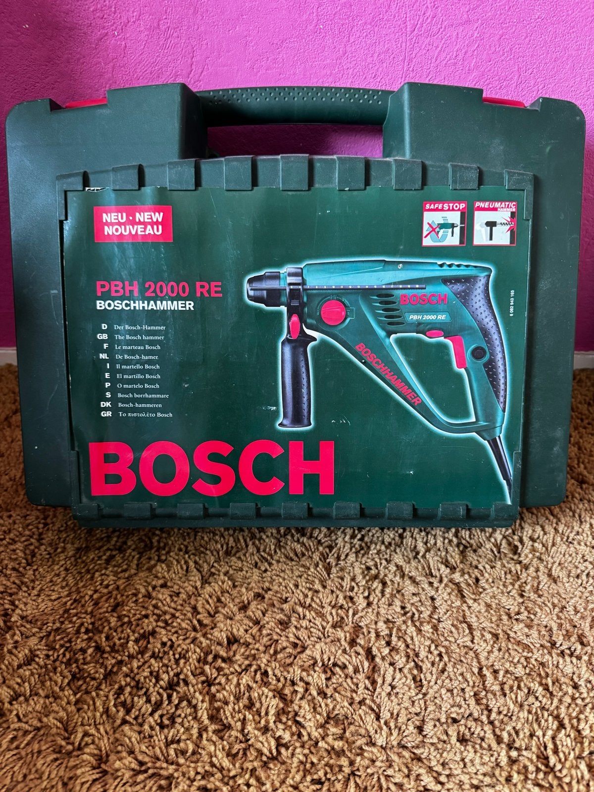 Bosch PBH 2000 RE Boorhamer - Krachtig en Compleet, Gebruikt, Boor- en/of Breekhamer, Ophalen of Verzenden, Klopboormechanisme
