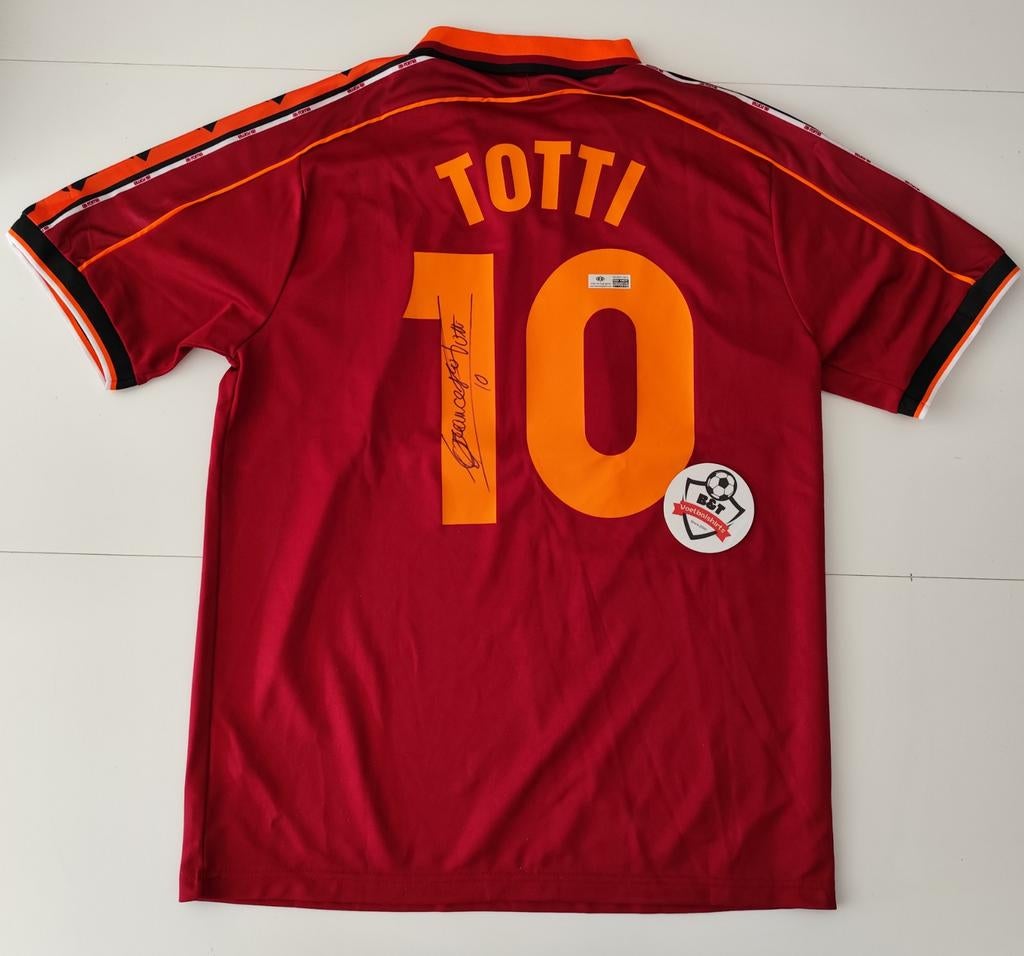 Gesigneerd AS Roma Totti shirt, Shirt, Verzenden, ., Zo goed als nieuw