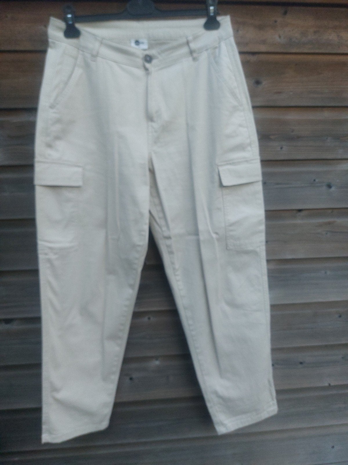 Stoere beige broek met zakken Ever.me maat 42, Ophalen of Verzenden