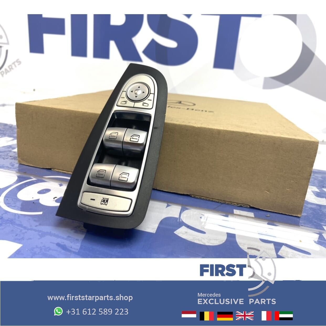 W205 W213 RAAM BEDIENING SCHAKELAAR Mercedes C + E Klasse 20, Gebruikt, -, Ophalen of Verzenden, -