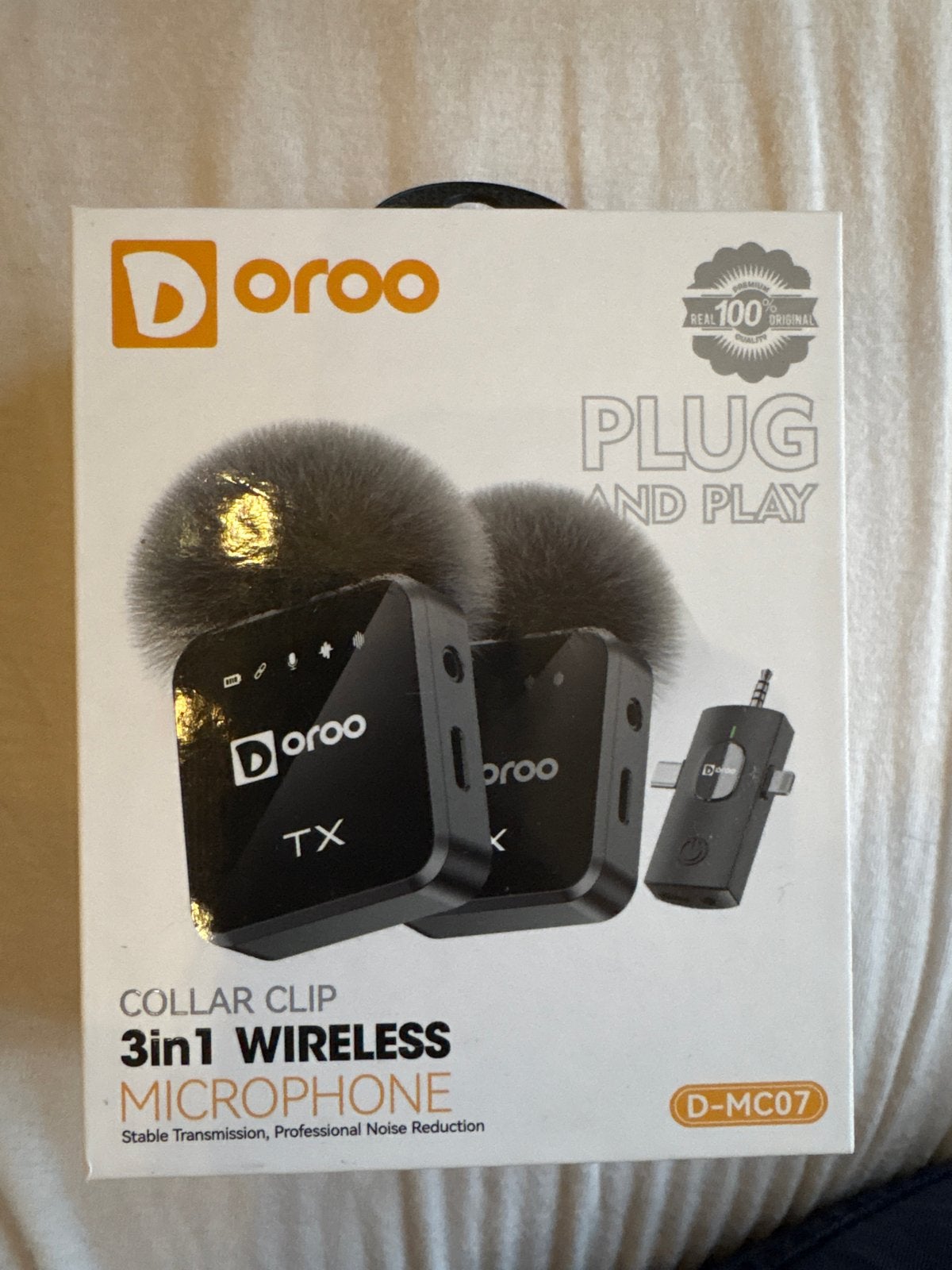DOROO D-MC07 3-in-1 Draadloze Microfoon Set, Muziek en Instrumenten, Ophalen of Verzenden, Nieuw, Overige typen, Draadloos
