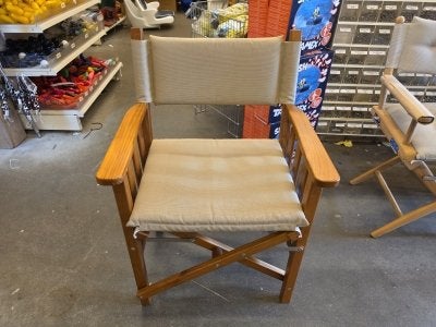 Teak regisseursstoel II geolied, Niet ingevuld, Nieuw, Niet ingevuld, Niet ingevuld
