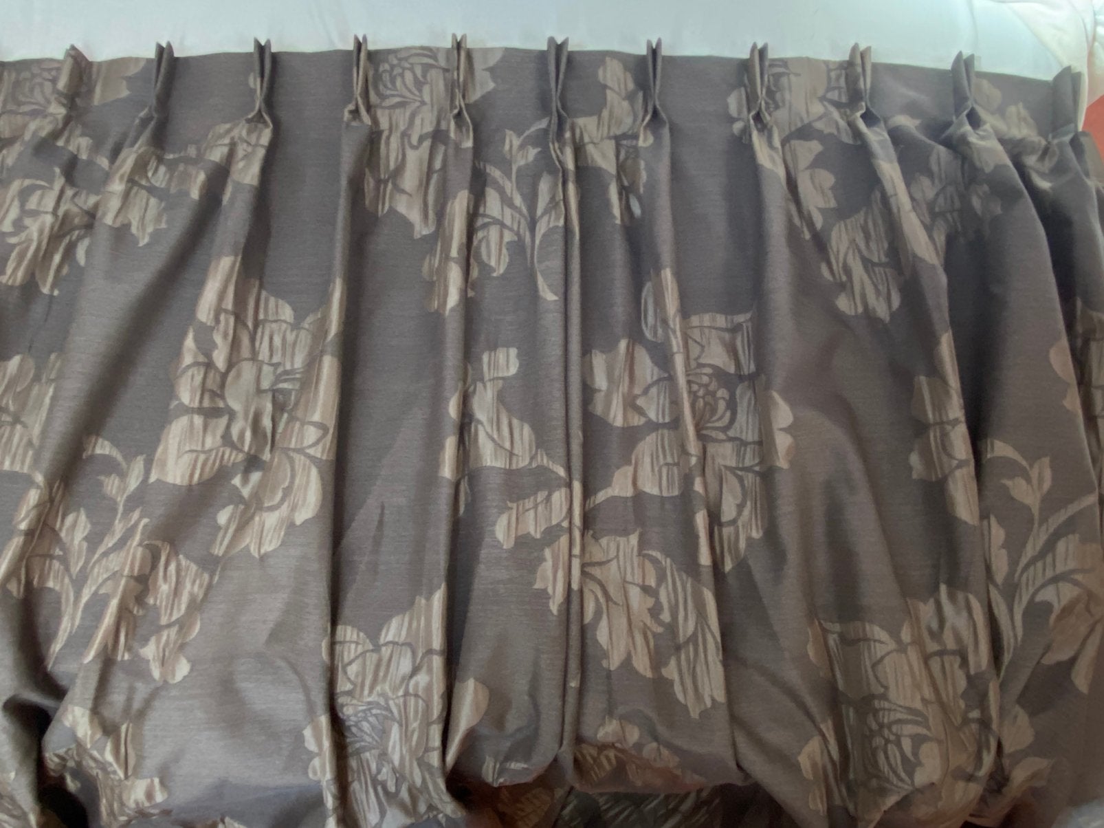 Prachtige bruine kwaliteisgordijn 261 cm x 315cm, Overige materialen, Gebruikt, Bruin, Ophalen of Verzenden