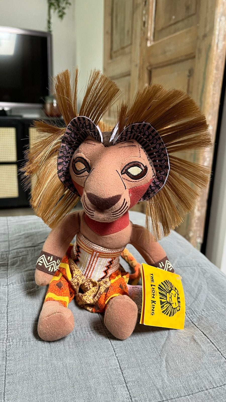 Nieuw! Disney Simba Knuffel - The Lion King musical Bean Bag, Ophalen of Verzenden, Leeuwenkoning of Jungle Boek, Nieuw, Knuffel