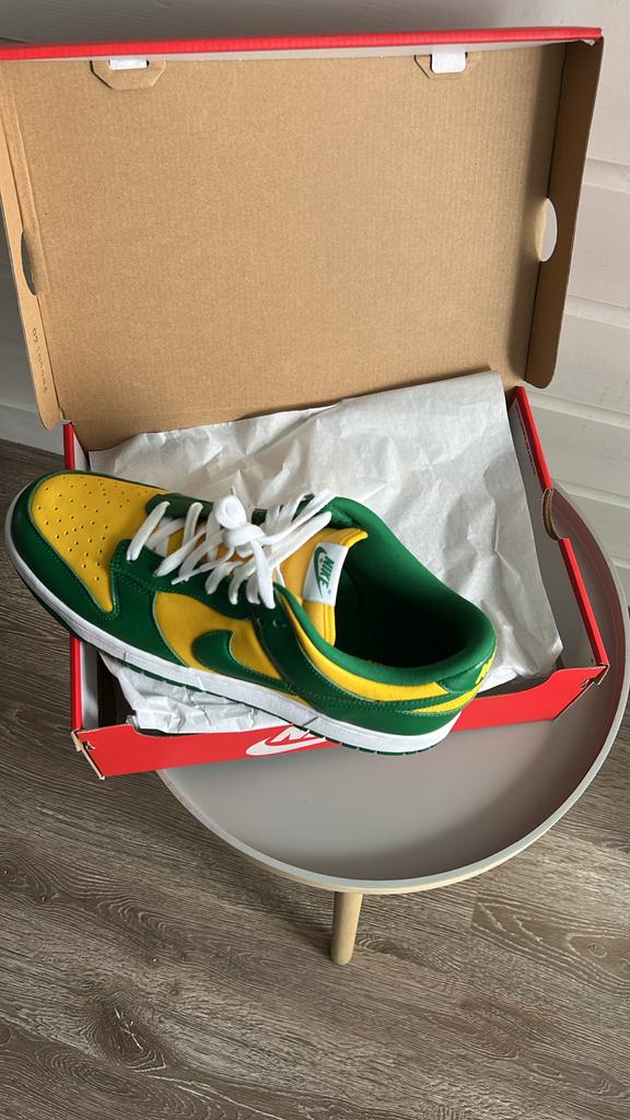Nike Dunk Low geel/groen, Overige kleuren, Nieuw, Ophalen of Verzenden, Sneakers of Gympen
