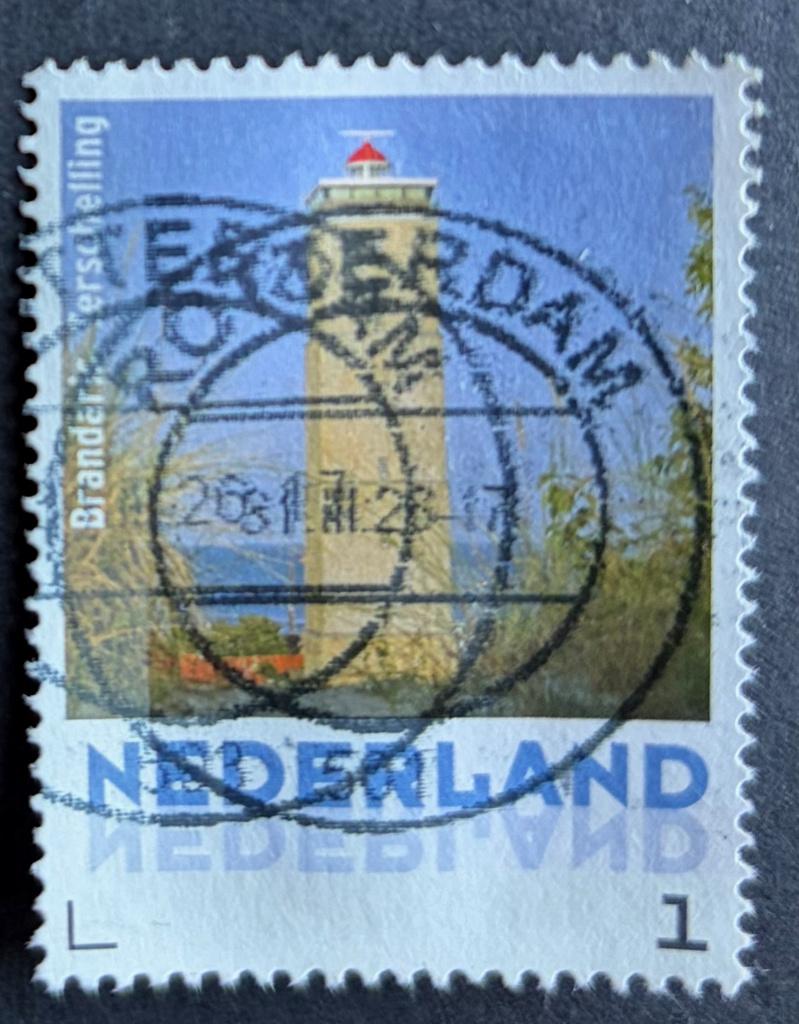 Persoonlijke postzegel Brandaris Terschelling 2014, Postzegels en Munten, Ophalen of Verzenden, Na 1940, Gestempeld