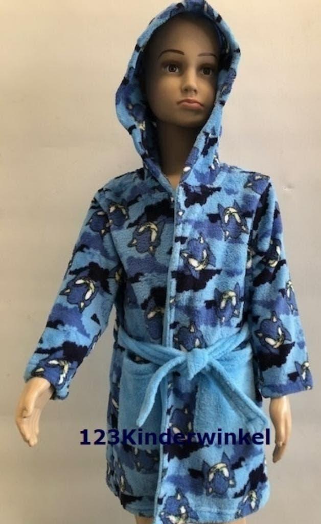 Sonic fleece Badjas - Maat 98 - 104, Sonic, Overige typen, Nieuw, Ophalen of Verzenden