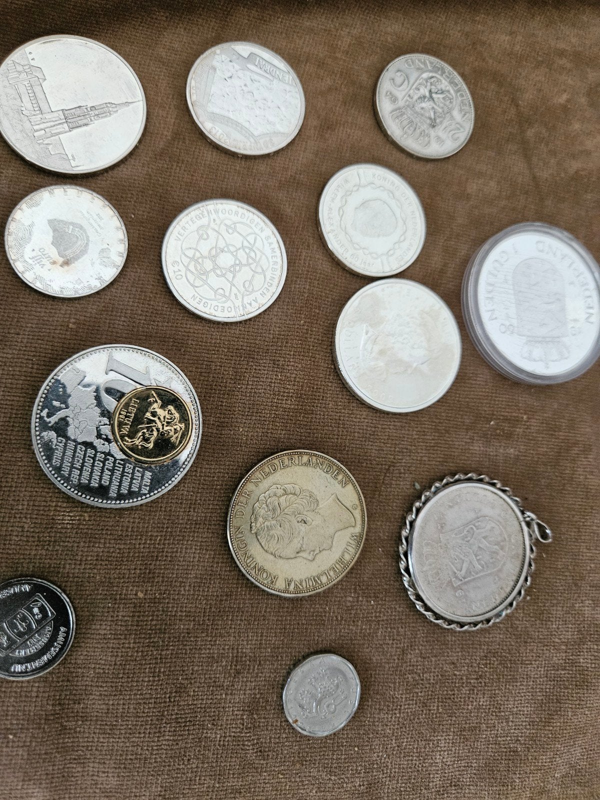 Zilveren munten set - Beatrix inhuldiging en meer, Postzegels en Munten, Munten | Nederland, Ophalen, 1 gulden, Setje, Koningin Beatrix
