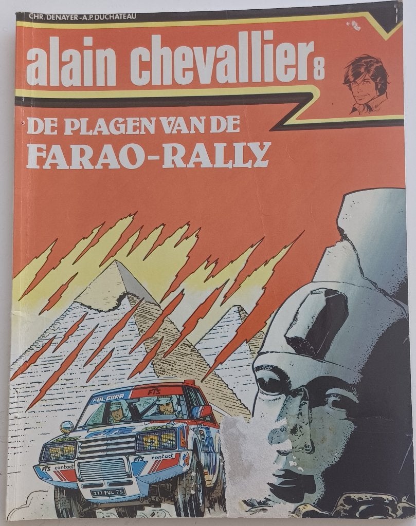 alain chevallier 8 de plagen van de farao rally, Boeken, Gelezen, Chr denayer, Eén stripboek, Ophalen of Verzenden