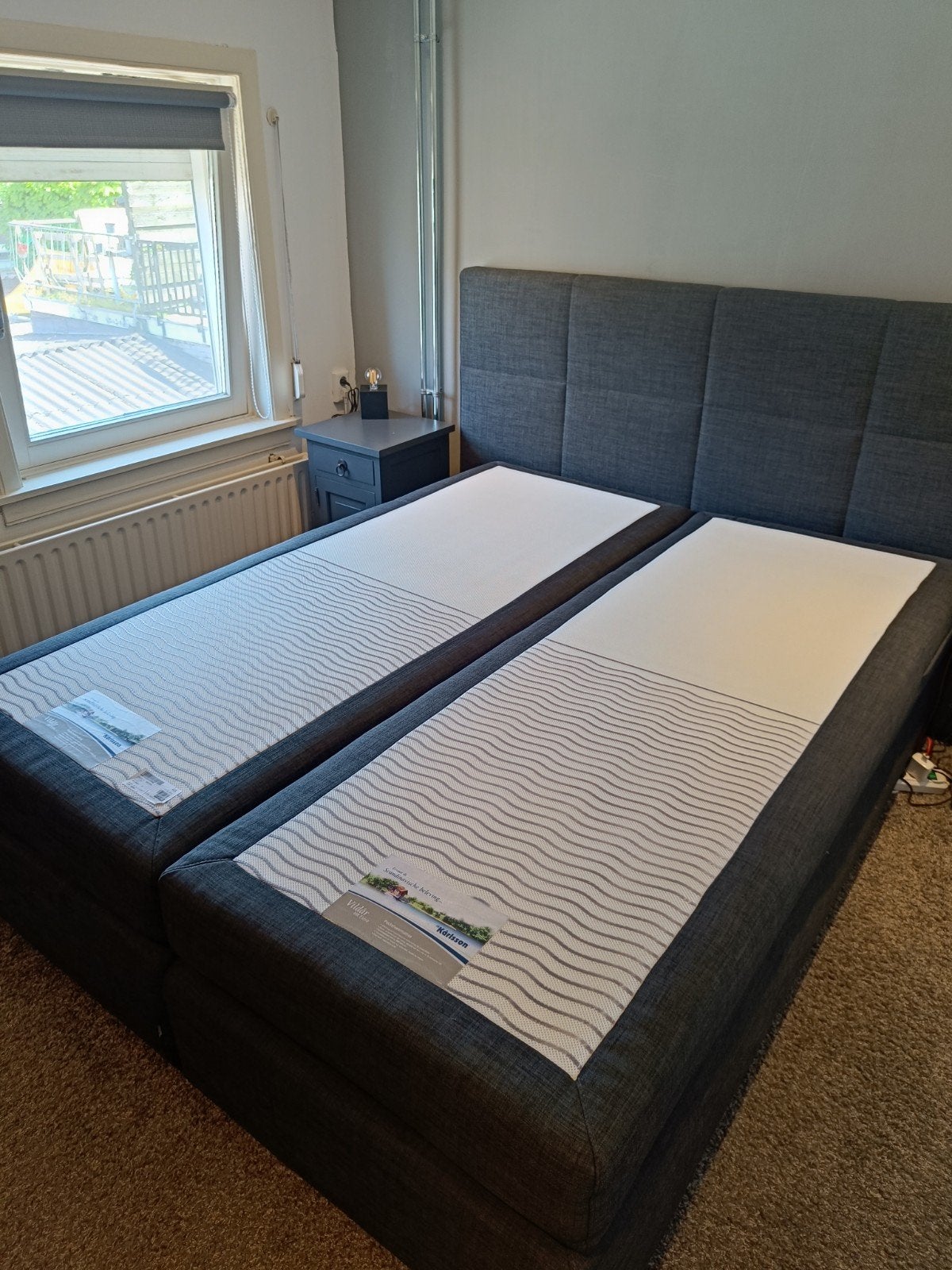 Kärlsson Vildår HR Extra matrassen en topper, Ophalen, Gebruikt, Tweepersoons, 200 cm