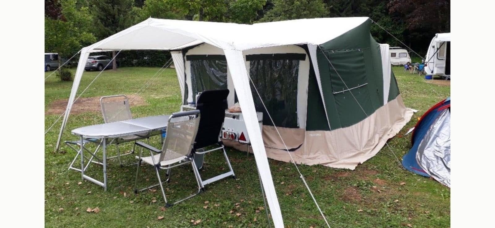 Trigano Odysee vouwwagen - Ruime en comfortabele gezinswagen, Ophalen of Verzenden, Tot en met 5