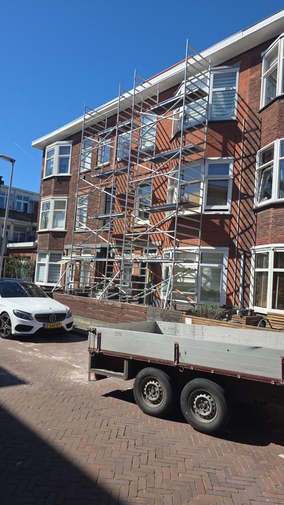 Steiger te huur, Doe-het-zelf en Verbouw, Steigers, Ophalen of Verzenden