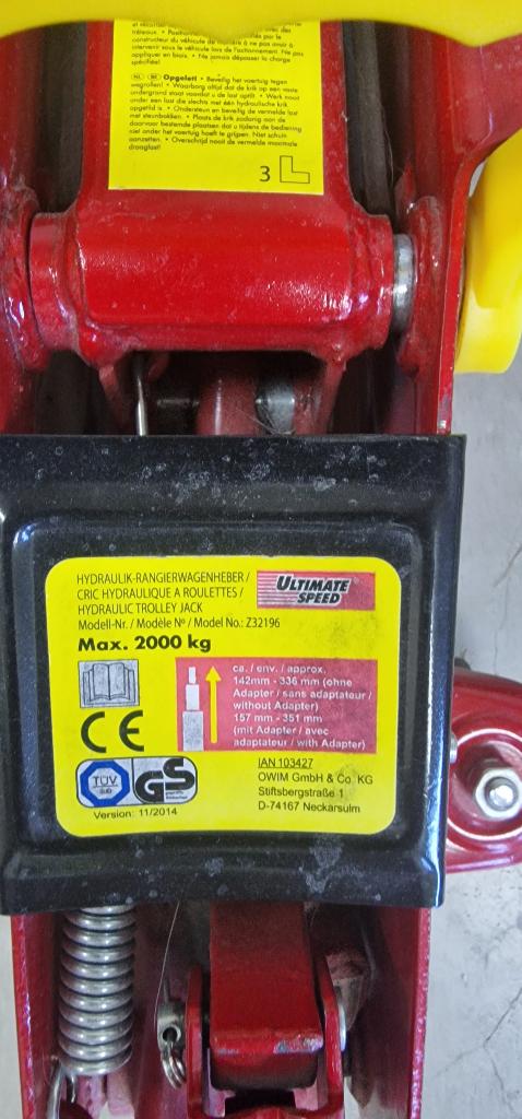 Autokrik Ultimate Speed, Ophalen, Zo goed als nieuw, Hydraulisch, Garagekrik