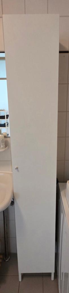 IKEA NYSJÖN badkamerkast - Wit, hoge kast, Huis en Inrichting, Badkamer | Badkamermeubels, Ophalen, (Half)hoge kast, Minder dan 50 cm