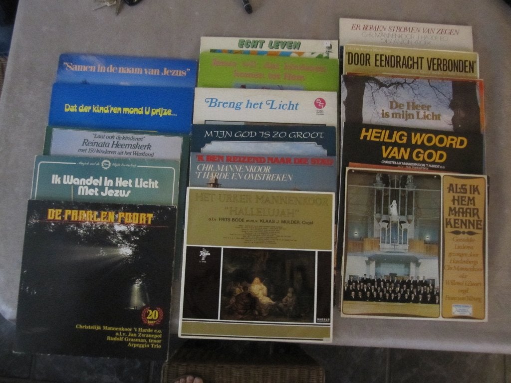80 x LP Christelijke liederen Psalmen en Gezangen, Ophalen, LP, Gebruikt, Overige componisten