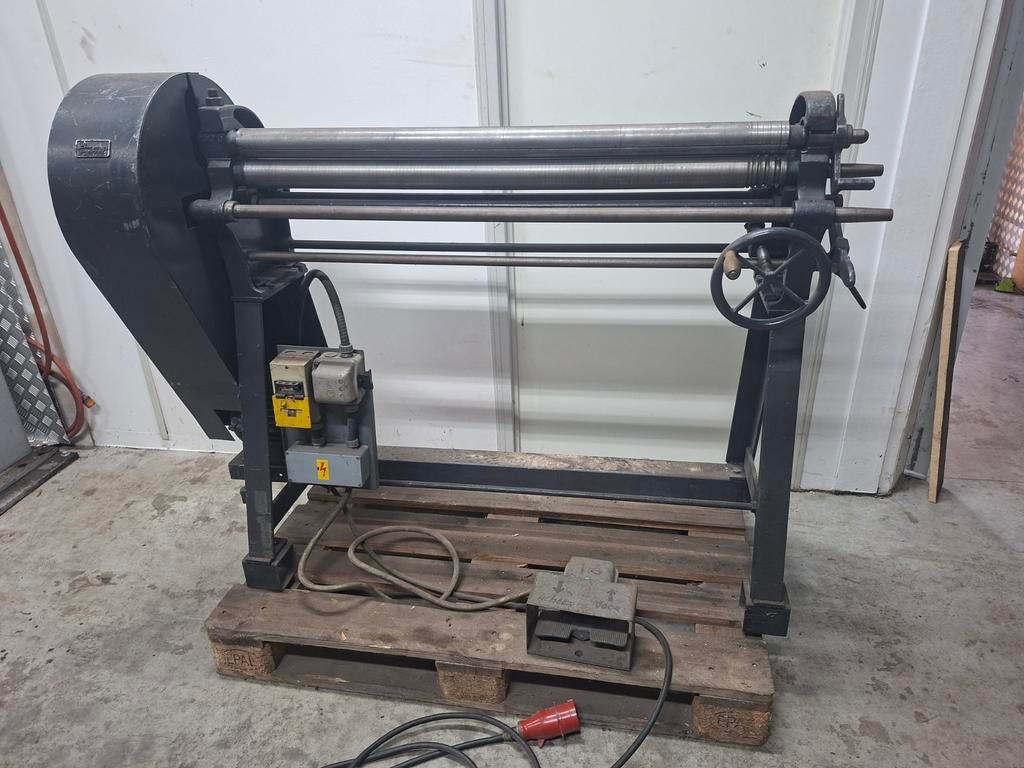 Plaatwals elektronisch aangedreven  1 meter breed, Doe-het-zelf en Verbouw, Draaibanken, Ophalen, Metaaldraaibank, 500 tot 1000 mm