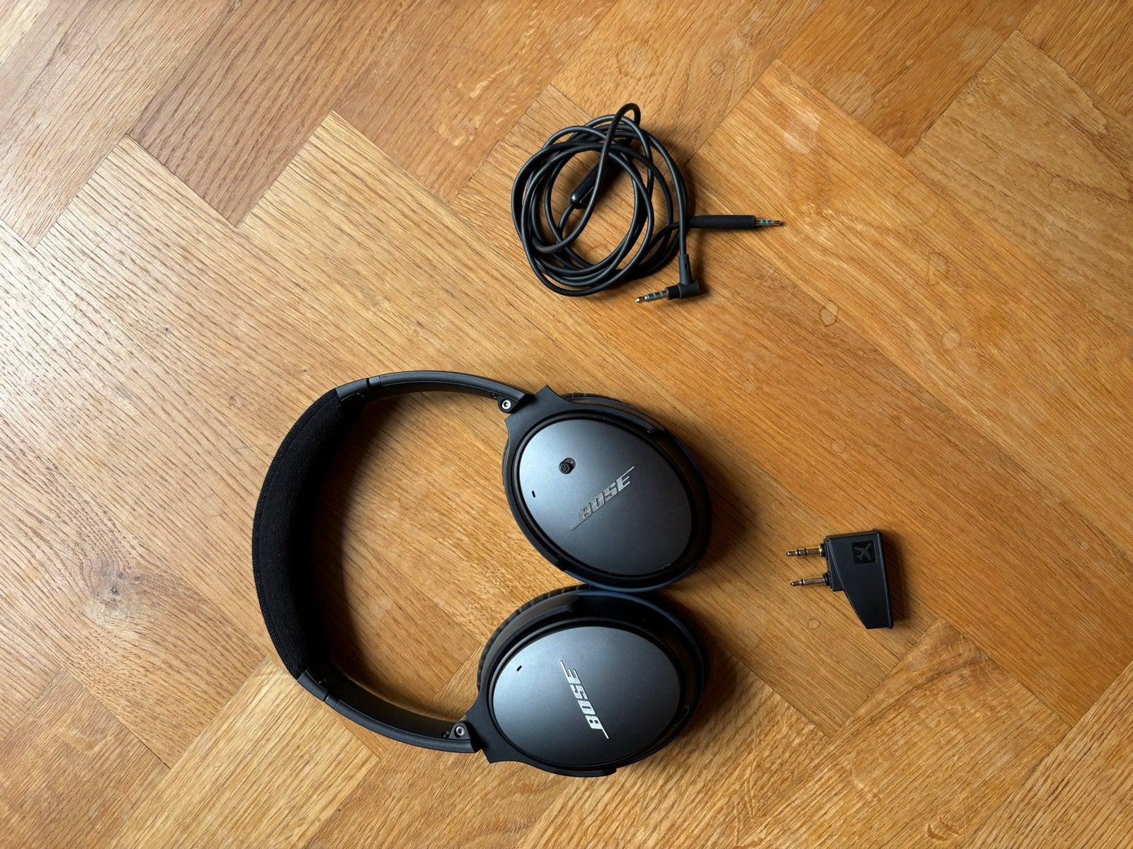 Bose QuietComfort 25 zwart - Noise Cancelling Koptelefoon, Audio, Tv en Foto, Gebruikt, Ophalen of Verzenden, Bose, Zwart