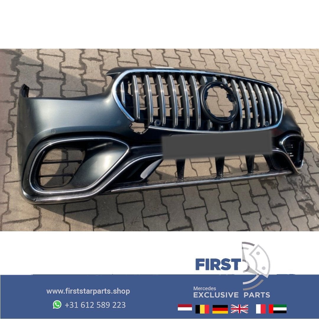 W223 S63 AMG BUMPER A2238853901 S63s  VOORBUMPER S Klasse LI, Gebruikt, -, Voor, Ophalen of Verzenden