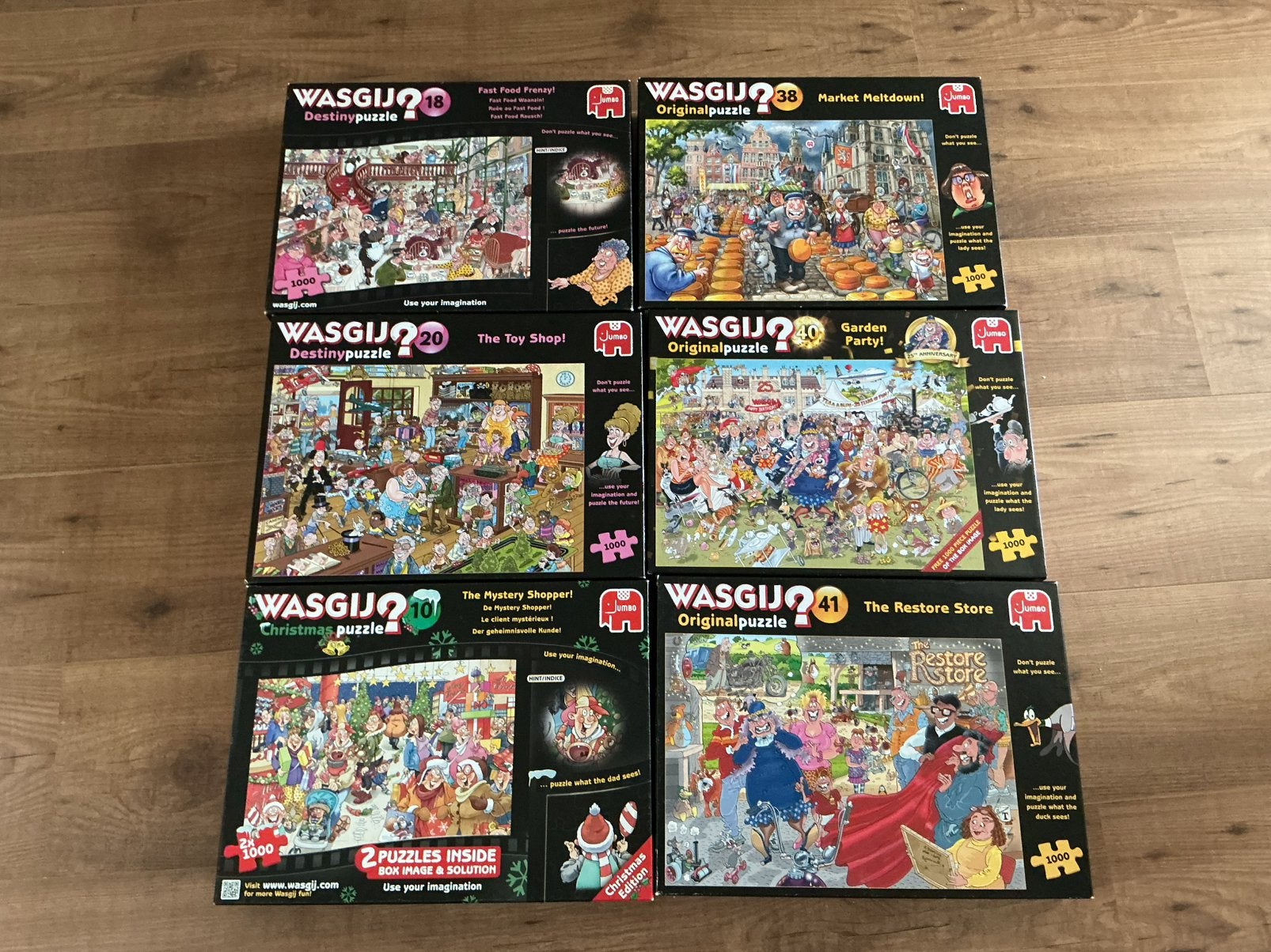Wasgij puzzels 1000, Ophalen of Verzenden, 500 t/m 1500 stukjes, Zo goed als nieuw, Legpuzzel