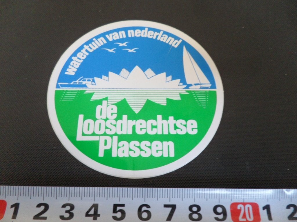 sticker Watertuin van Nederland De Loosdrechtse Plassen, Ophalen of Verzenden, Zo goed als nieuw
