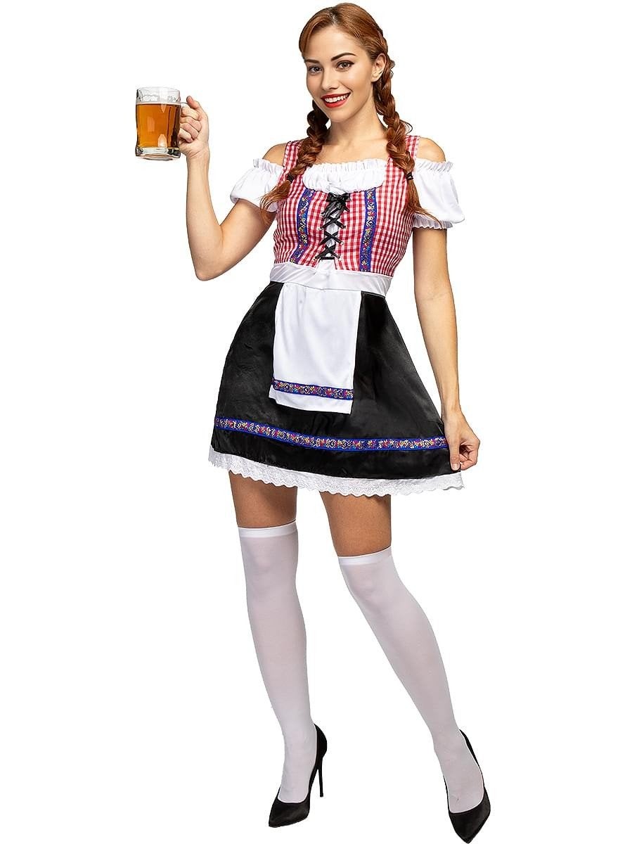 Nieuw Oktoberfest Dirndl jurkje en kousen - Maat S, Ophalen, Nieuw, Overige thema's, Kleding