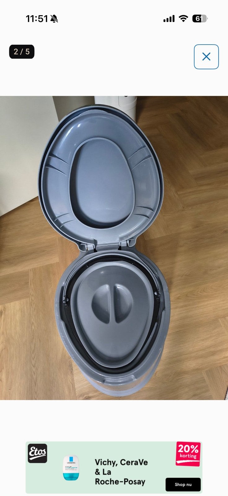 Mobiel  toilet, Ophalen, Zo goed als nieuw, Toilet