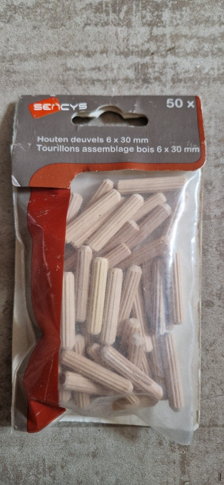 Houten deuvels 6x30mm - Diverse hoeveelheden, Doe-het-zelf en Verbouw, Ophalen of Verzenden, Nieuw, Minder dan 50 mm, Overige typen
